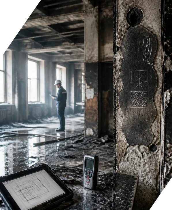 Обследование зданий после пожара в Большой Камне от 15212 р. | ЭкспертизаРоссия