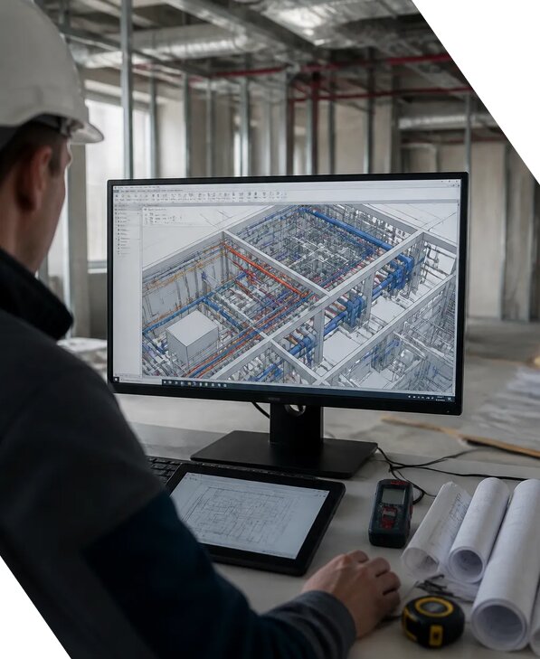 Создание BIM модели инженерных сетей для объектов в Большой Камне